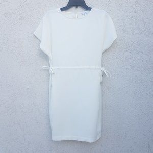 White Drawstring Sun Dress